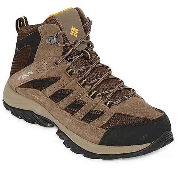 Columbia Other - NEW Columbia Mens Crestwood Mid Wp Waterproof Flat Heel Hiking Boots